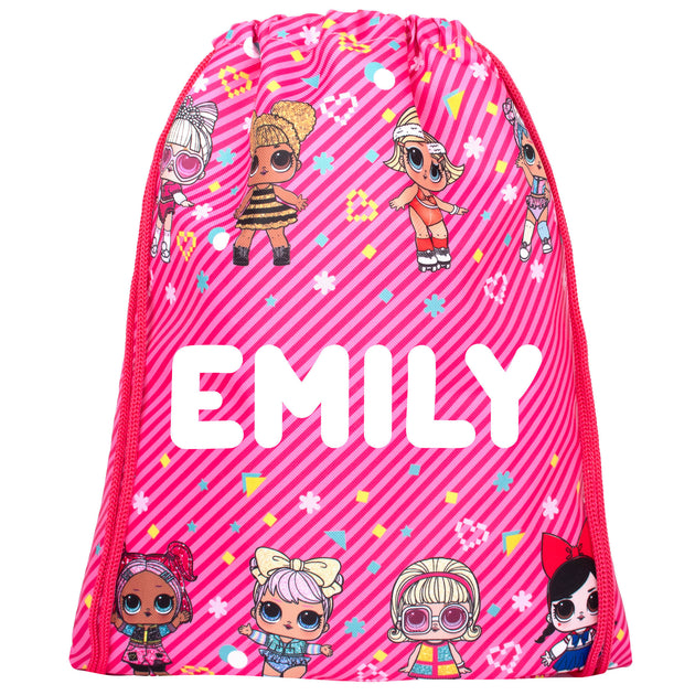 Personalised Drawstring Bag LOL Fringoo