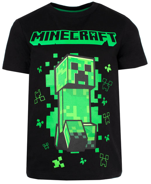 Minecraft Creeper T Shirt Black Fringoo 0902