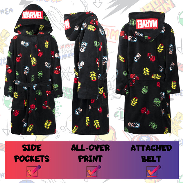 Marvel dressing hotsell gown boys