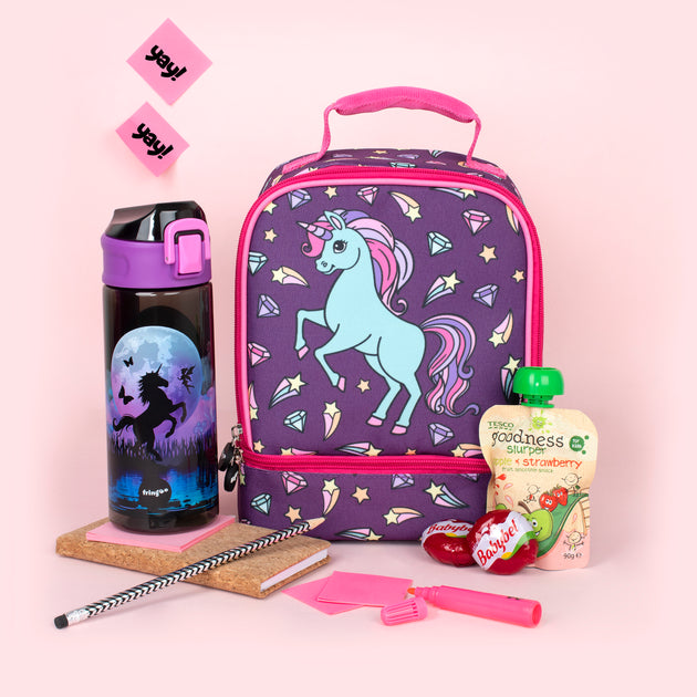 Unicorn school shop bag tesco