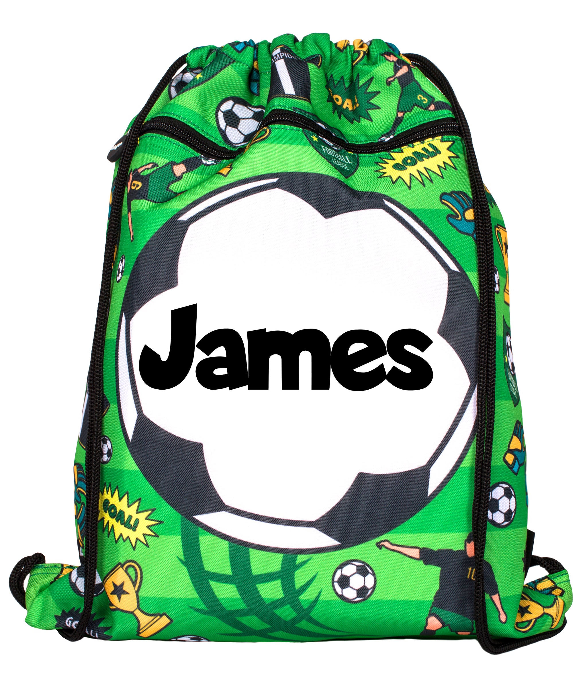 Personalised Drawstring Bag Football Fringoo