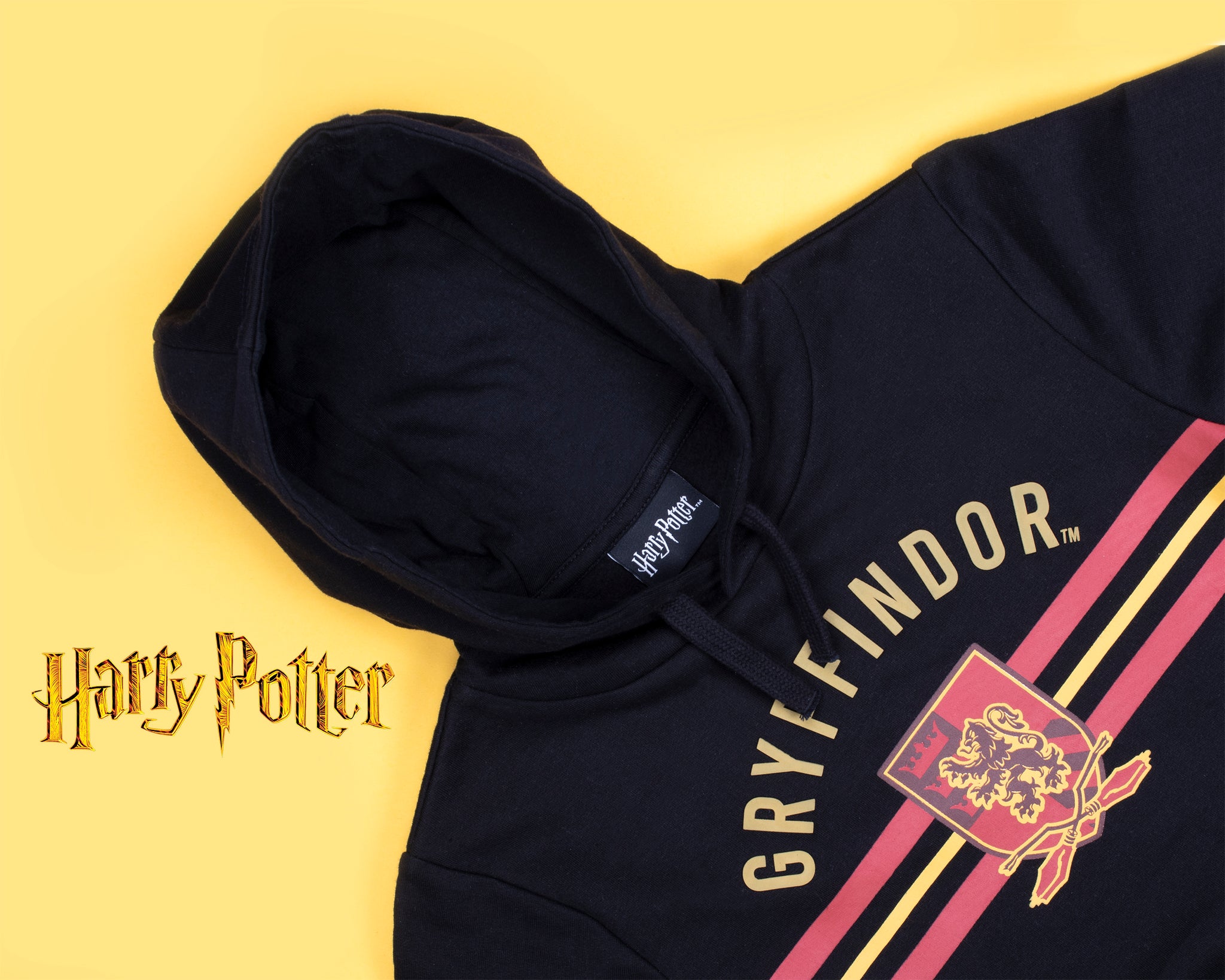 Harry Potter Hoodie Black and Yellow Fringoo