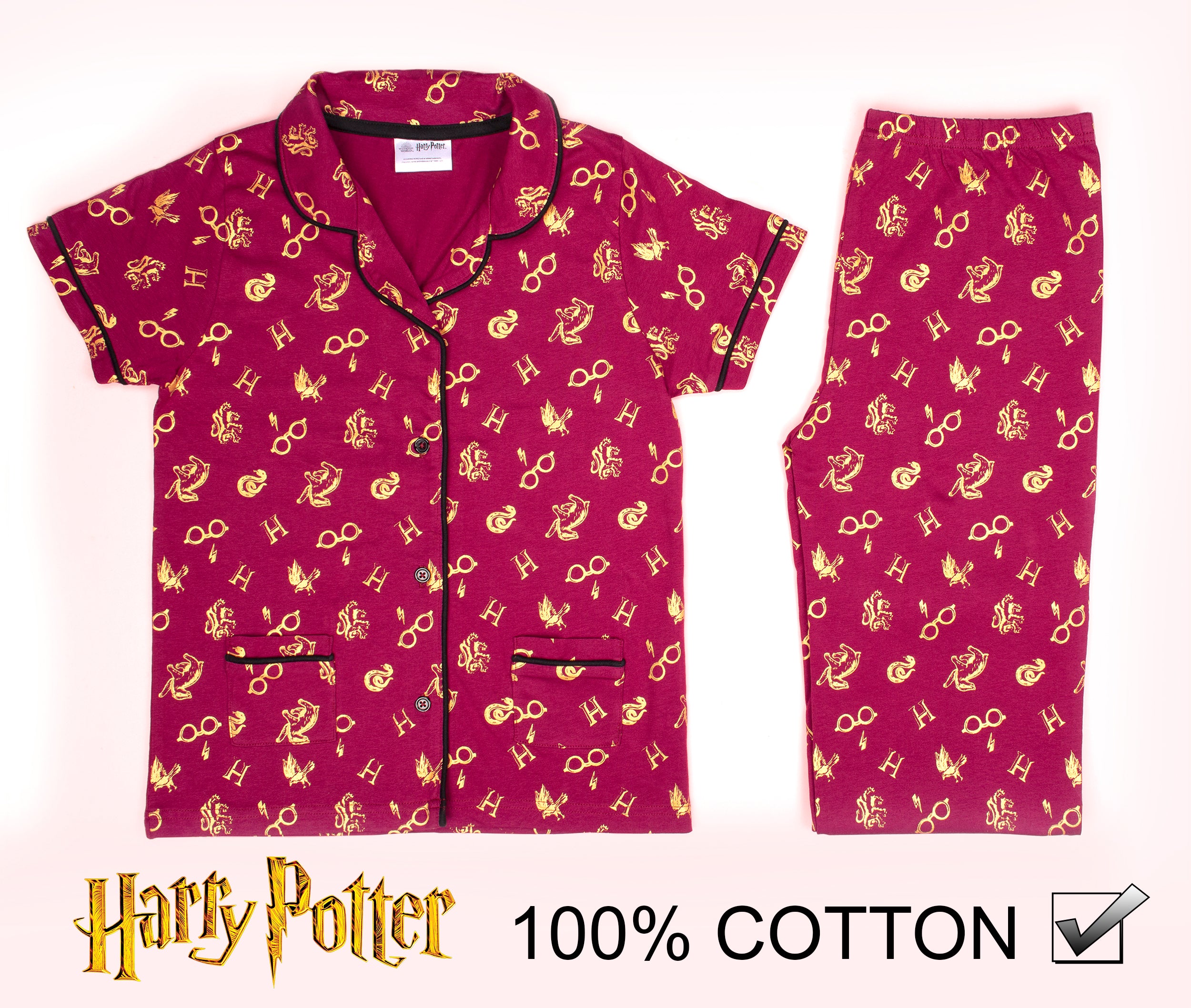 Set pigiama Harry Potter Colore maroon - SINSAY - 0180N-83X