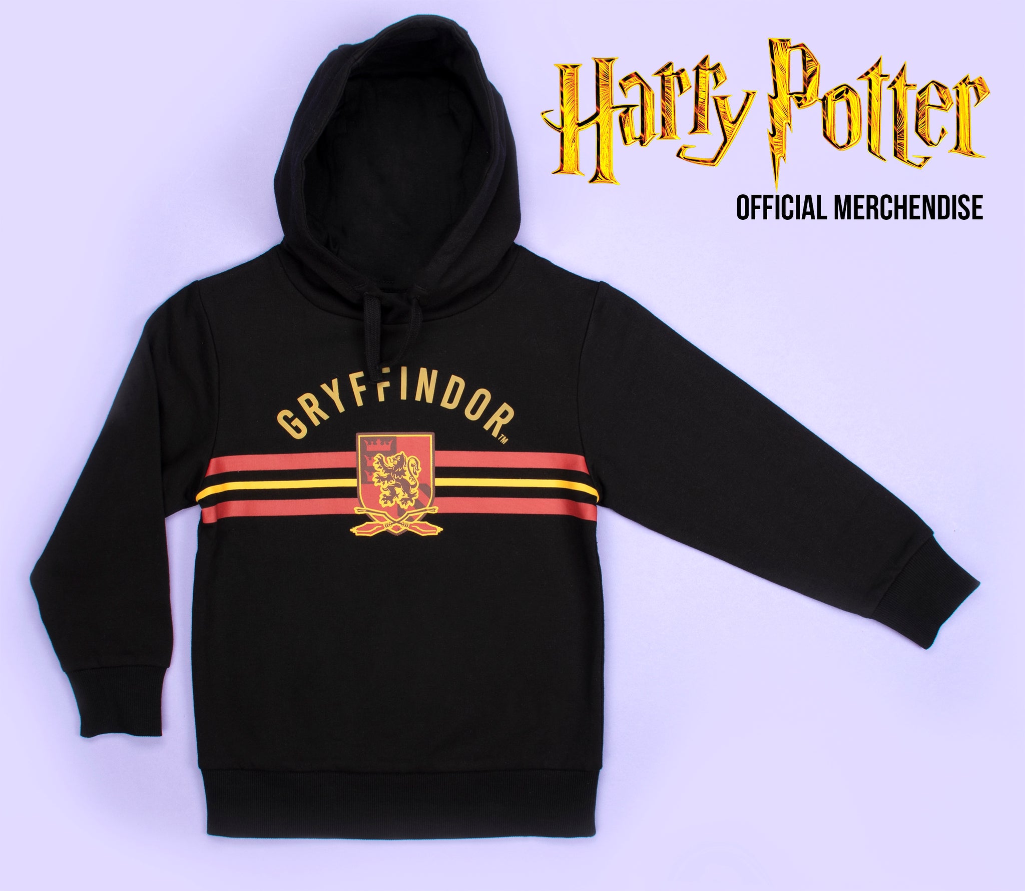 Harry Potter Hoodie Black and Yellow Fringoo