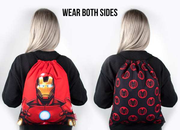 Marvel Comics Tony Stark Iron Man Chibi Art Knapsack Bag