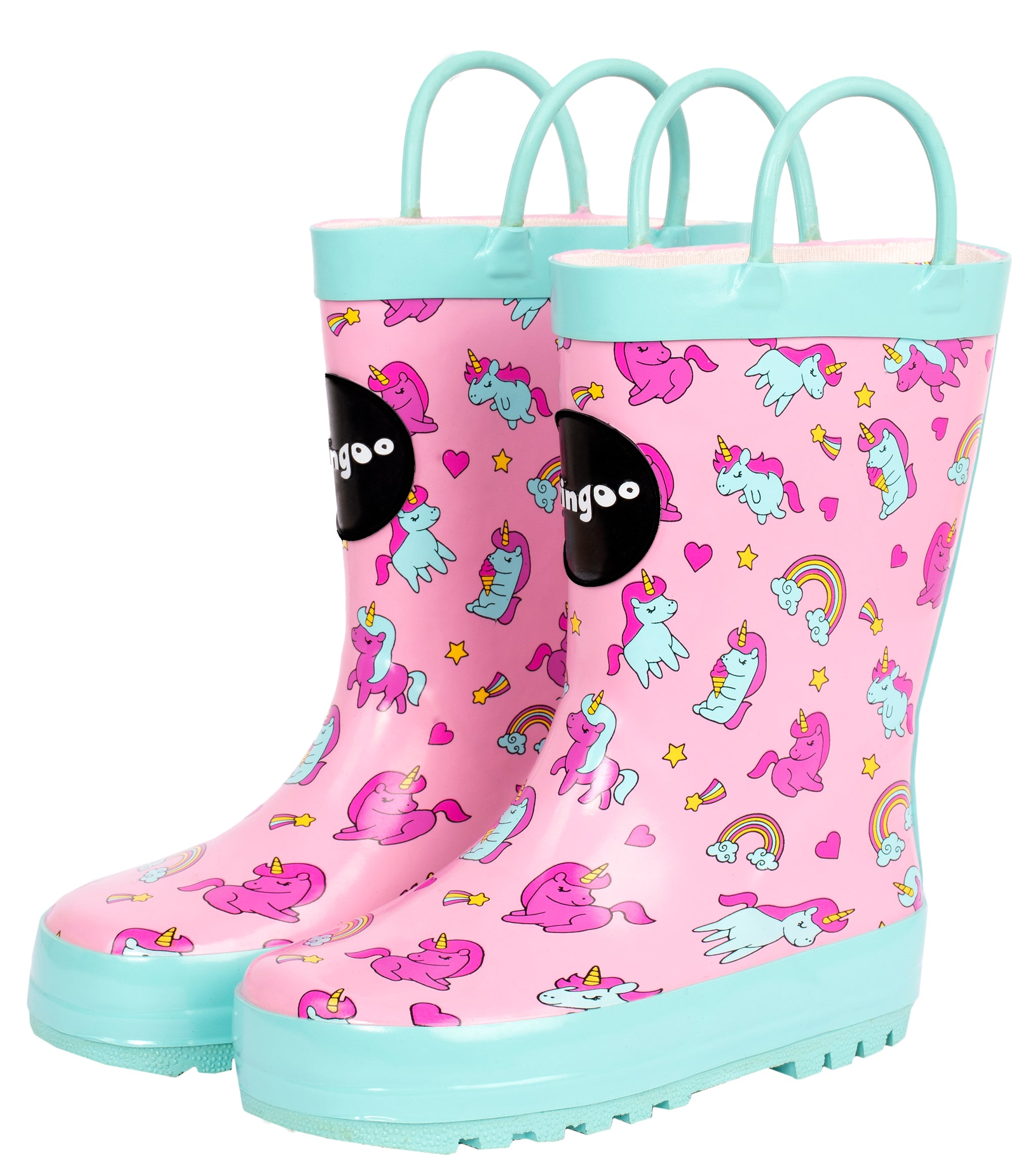 Rainbow unicorn rain boots hotsell