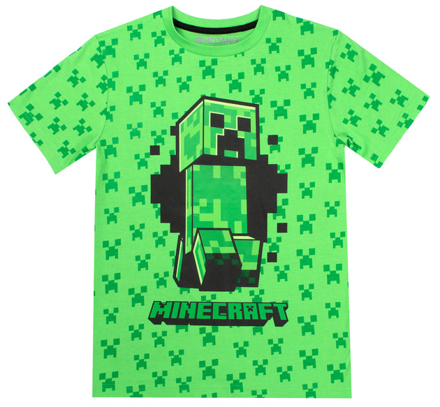 Minecraft Creeper T Shirt - Green – Fringoo