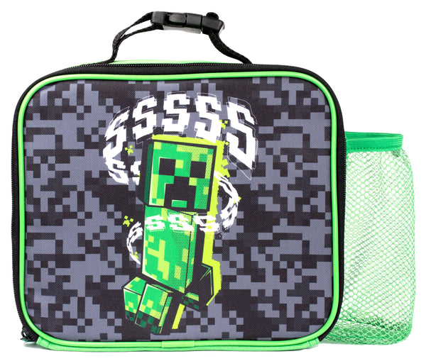 Thermos Kids Insulated Dual Compartment Lunch Bag, Minecraft, Size: One Size