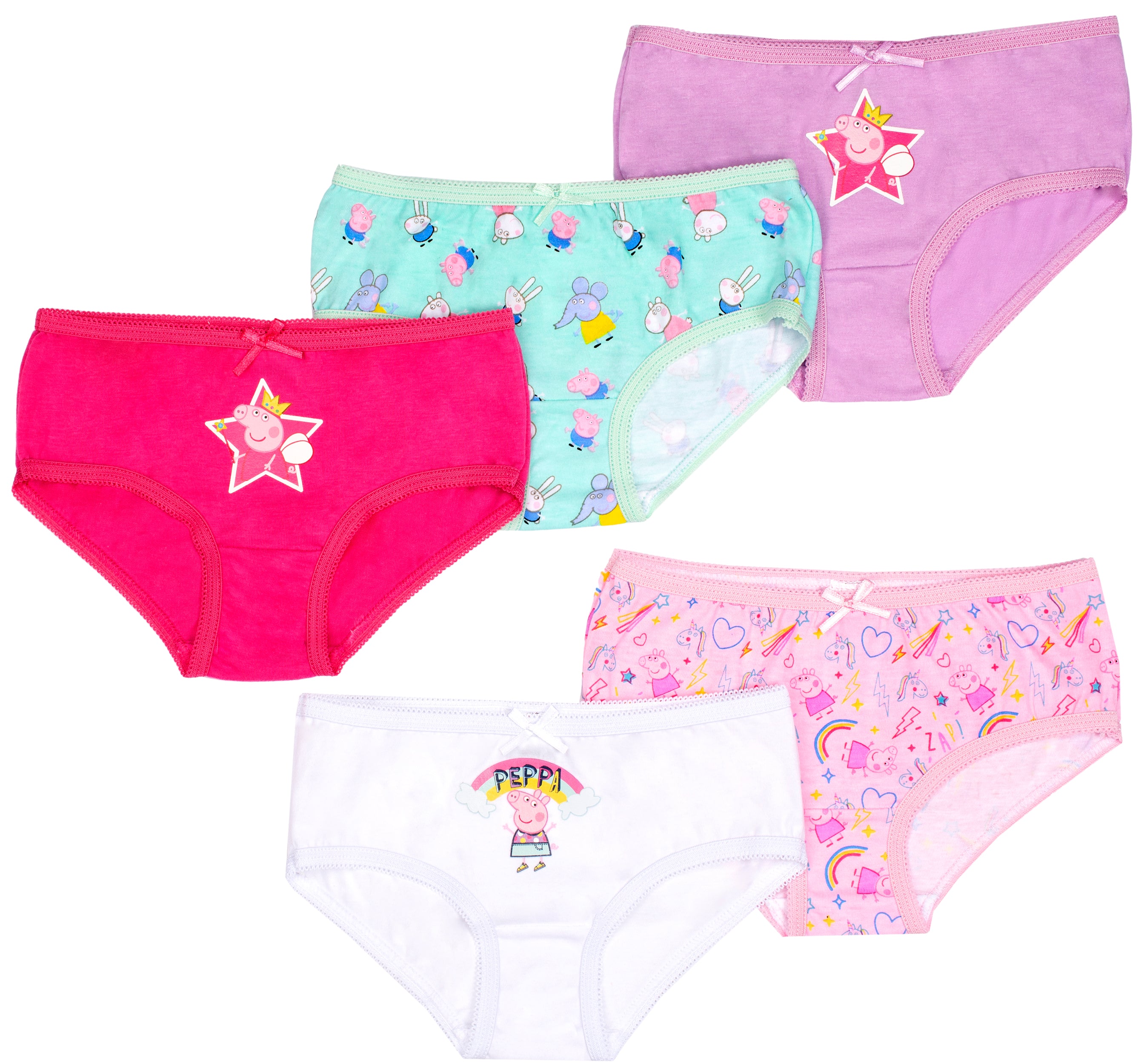 Peppa Pig Underwear Panties, 3-Pack (Toddler Girls) 