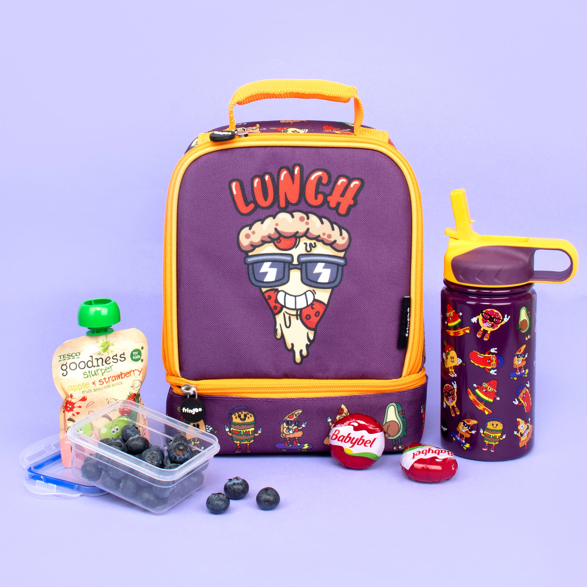 Double Decker Lunch Bag Cool Food Fringoo